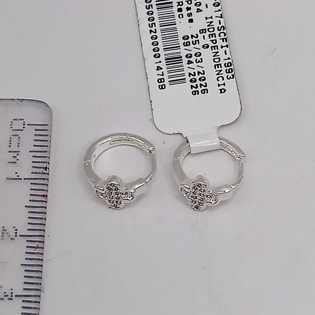 ARRACADAS C/CIRCONIAS PLATA .925 1.9 GR (NUEVO)