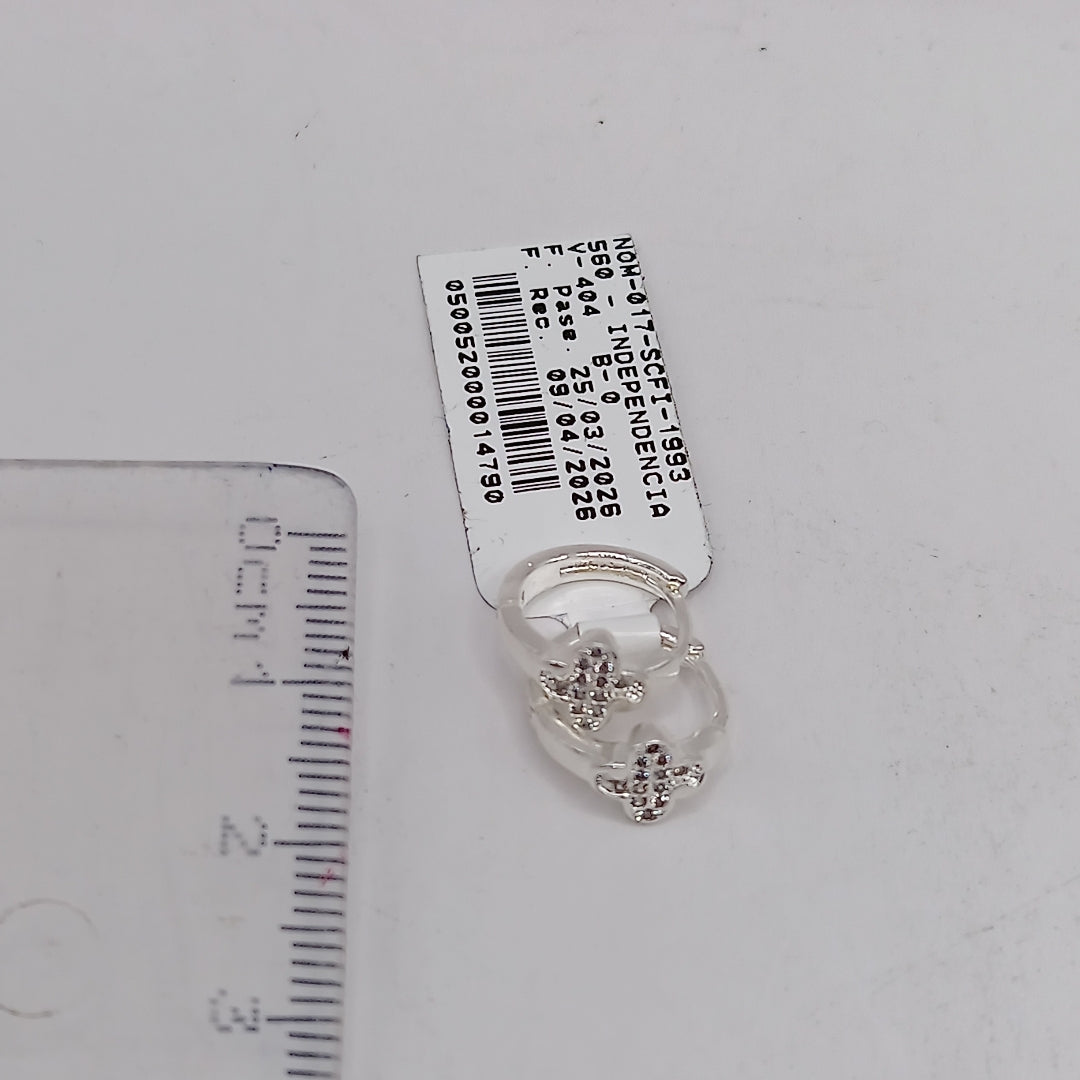 ARRACADAS C/CIRCONIAS PLATA .925 1.9 GR (NUEVO)