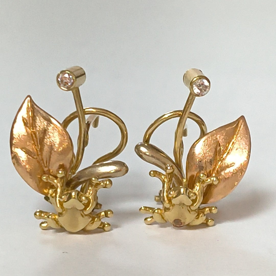 ARETES PAR ORO 10 K 4,80 GRMS (SEMINUEVO)