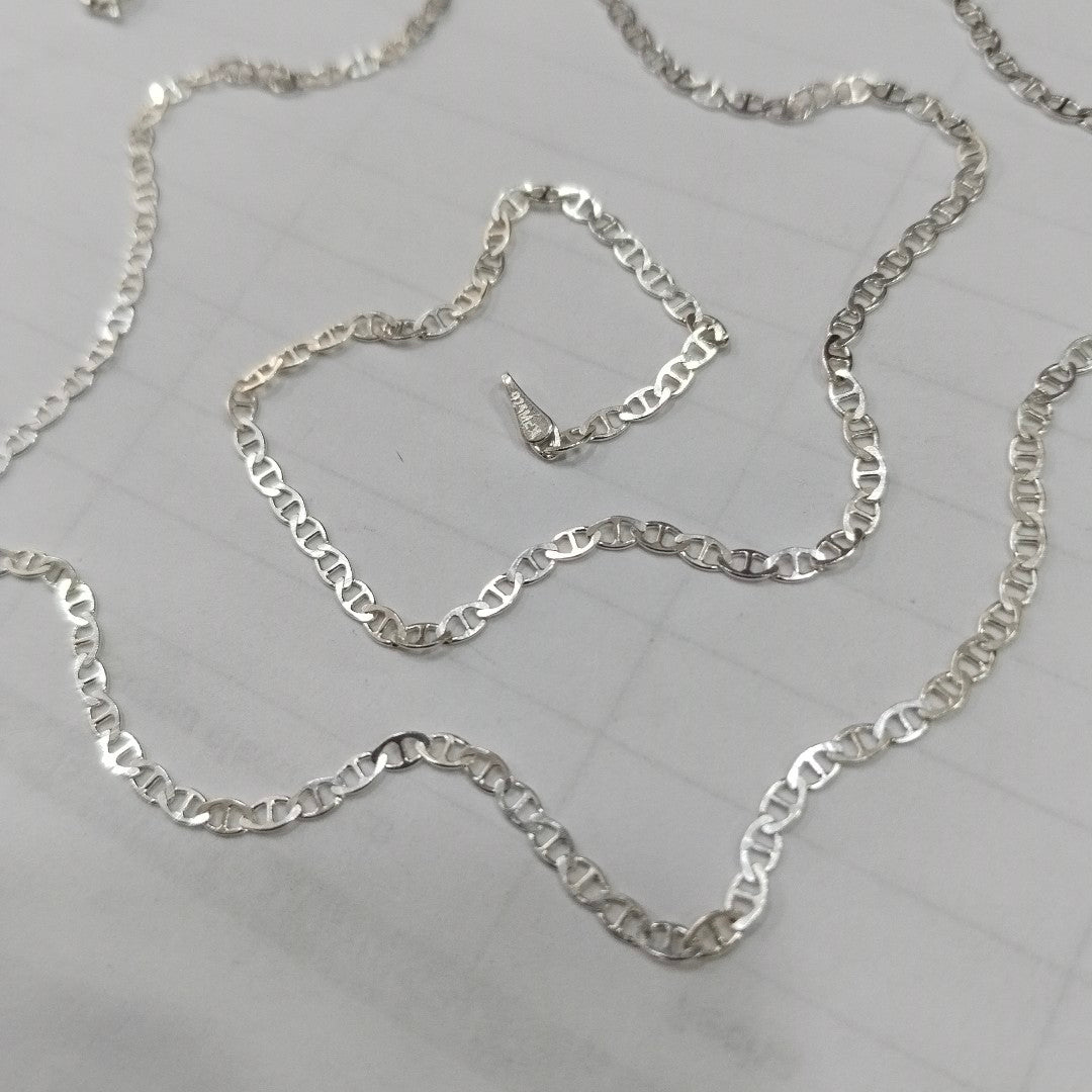 CADENA TEJIDO GUCHI PLATA .925 60 CM 3.8 GR (NUEVO)