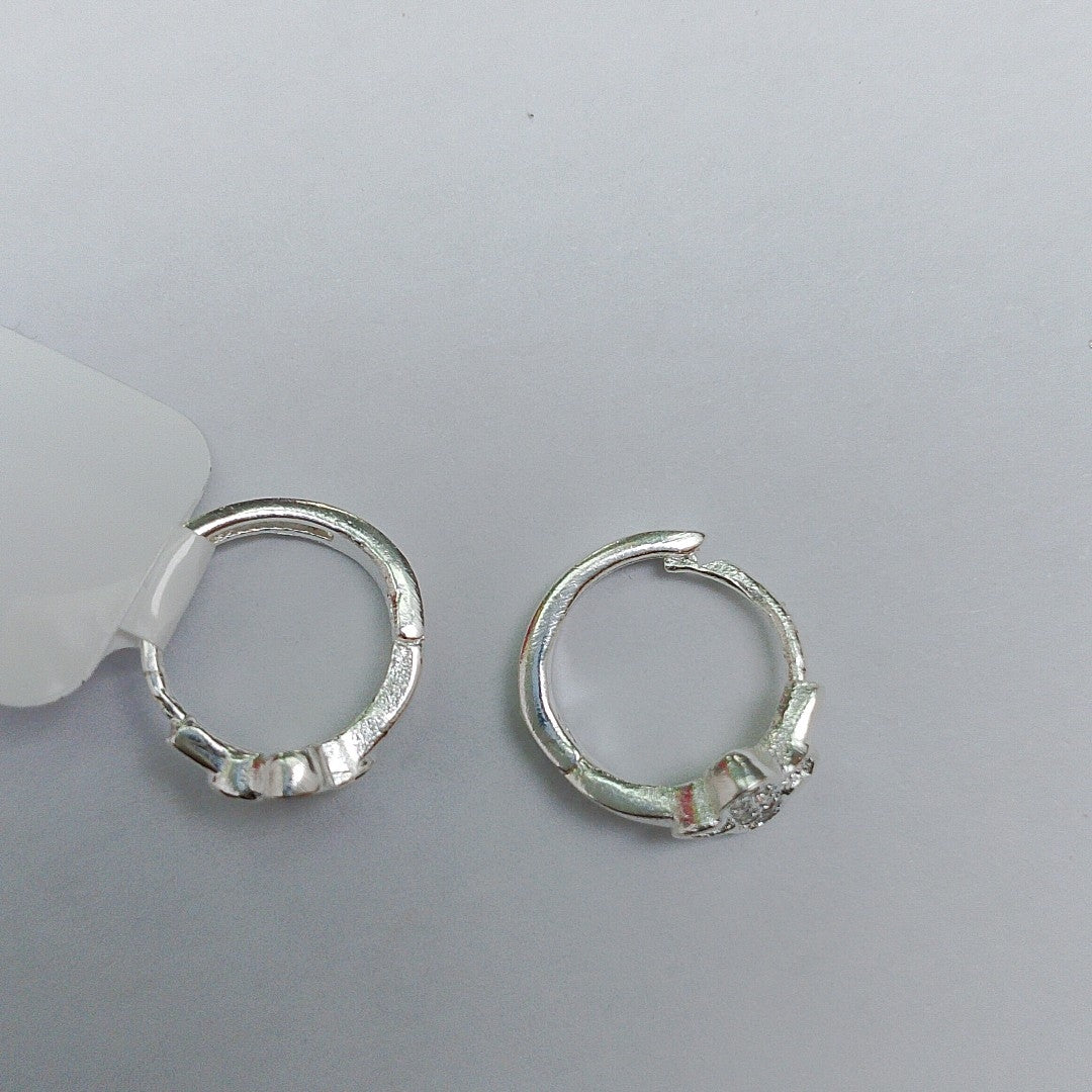 ARRACADAS C/CIRCONIAS PLATA .925 1.9 GR (NUEVO)