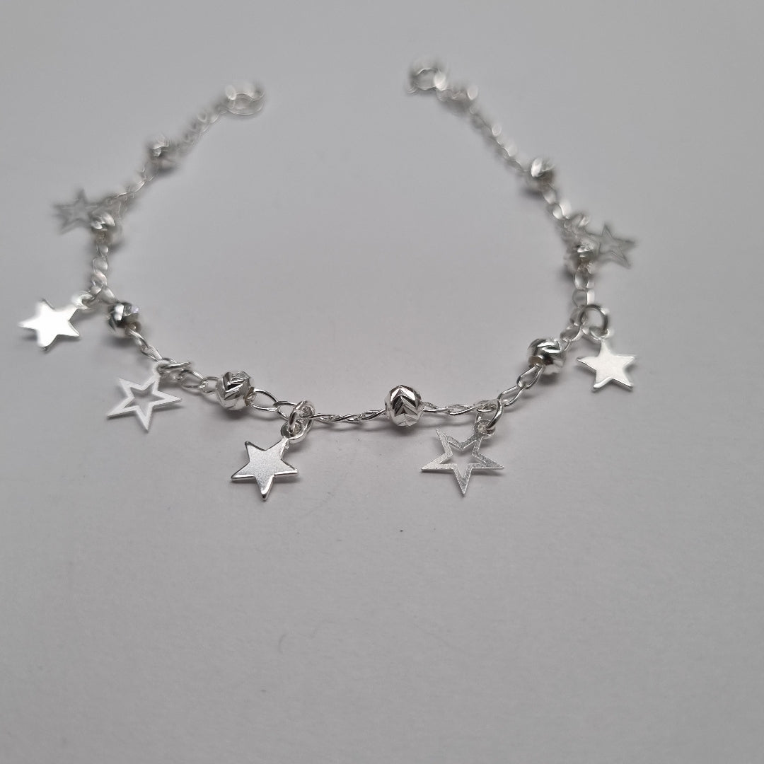 PULSERA TEJIDO ESPECIAL PLATA .925 18 CM 3.1 GR (NUEVO)