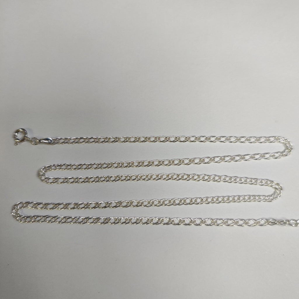 CADENA TEJIDO ESLABONES PLATA .925 55 CM 4 GR (NUEVO)