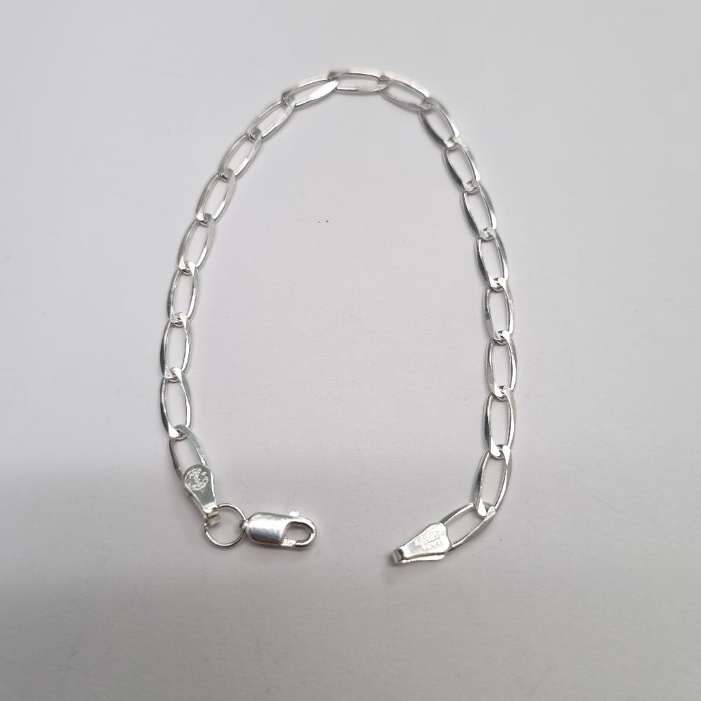 PULSERA TEJIDO ESLABONES PLATA .925 18 CM 3.7 GR (NUEVO)