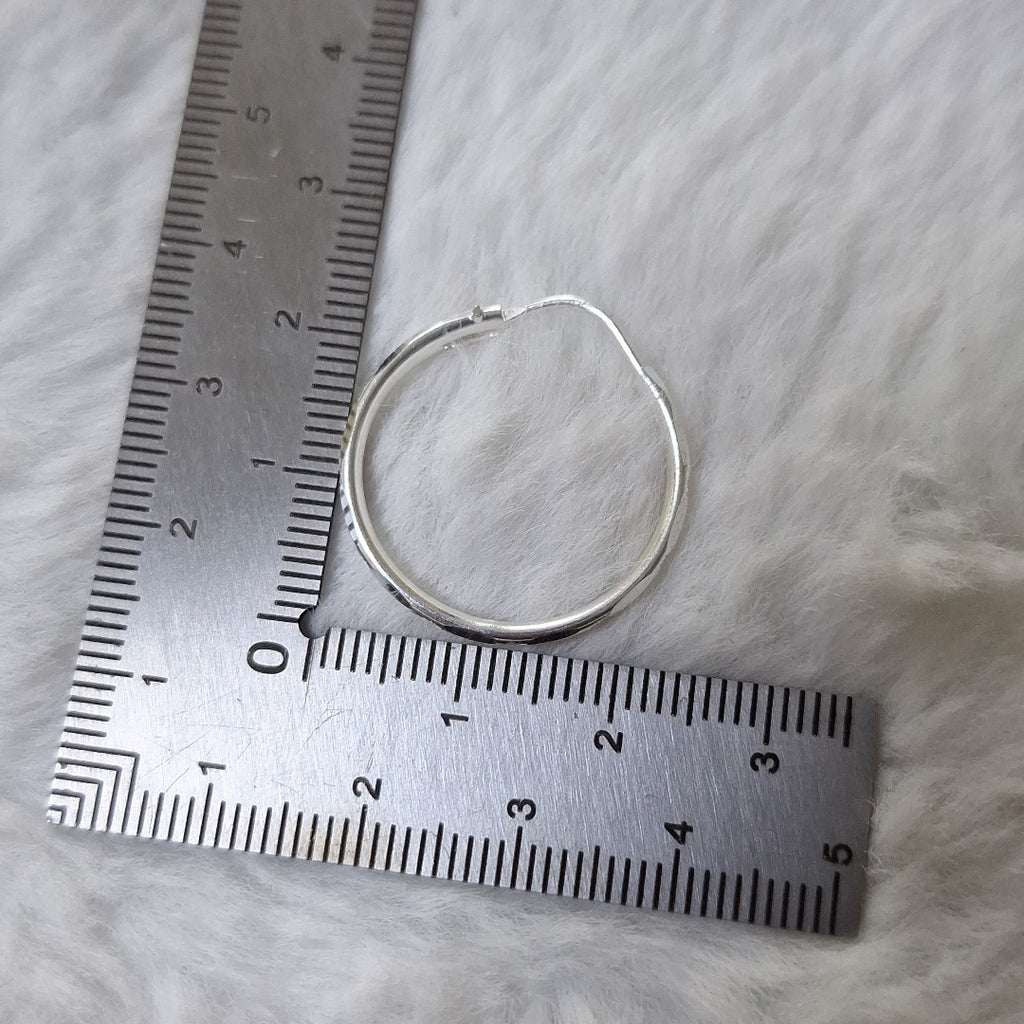 PAR ARRACADAS FACETADA PLATA .925 2.1 GR (NUEVO)