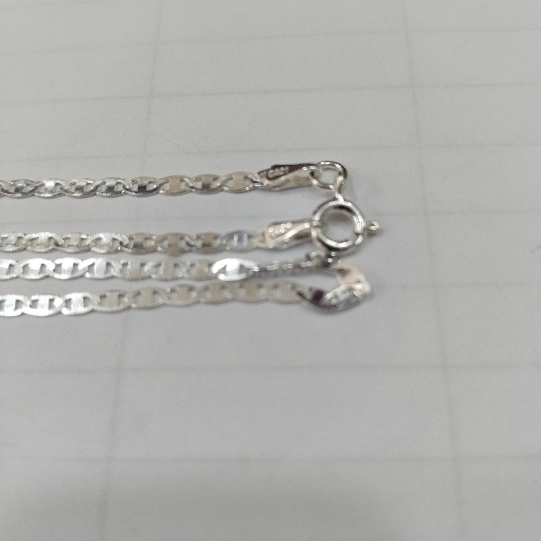 CADENA TEJIDO ESPEJO PLATA .925 55 CM 3.8 GR (NUEVO)
