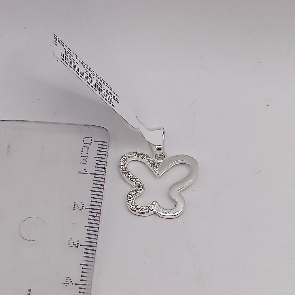 DIJE MARIPOSA C/CIRCONIAS PLATA .925 2.3 GR (NUEVO)