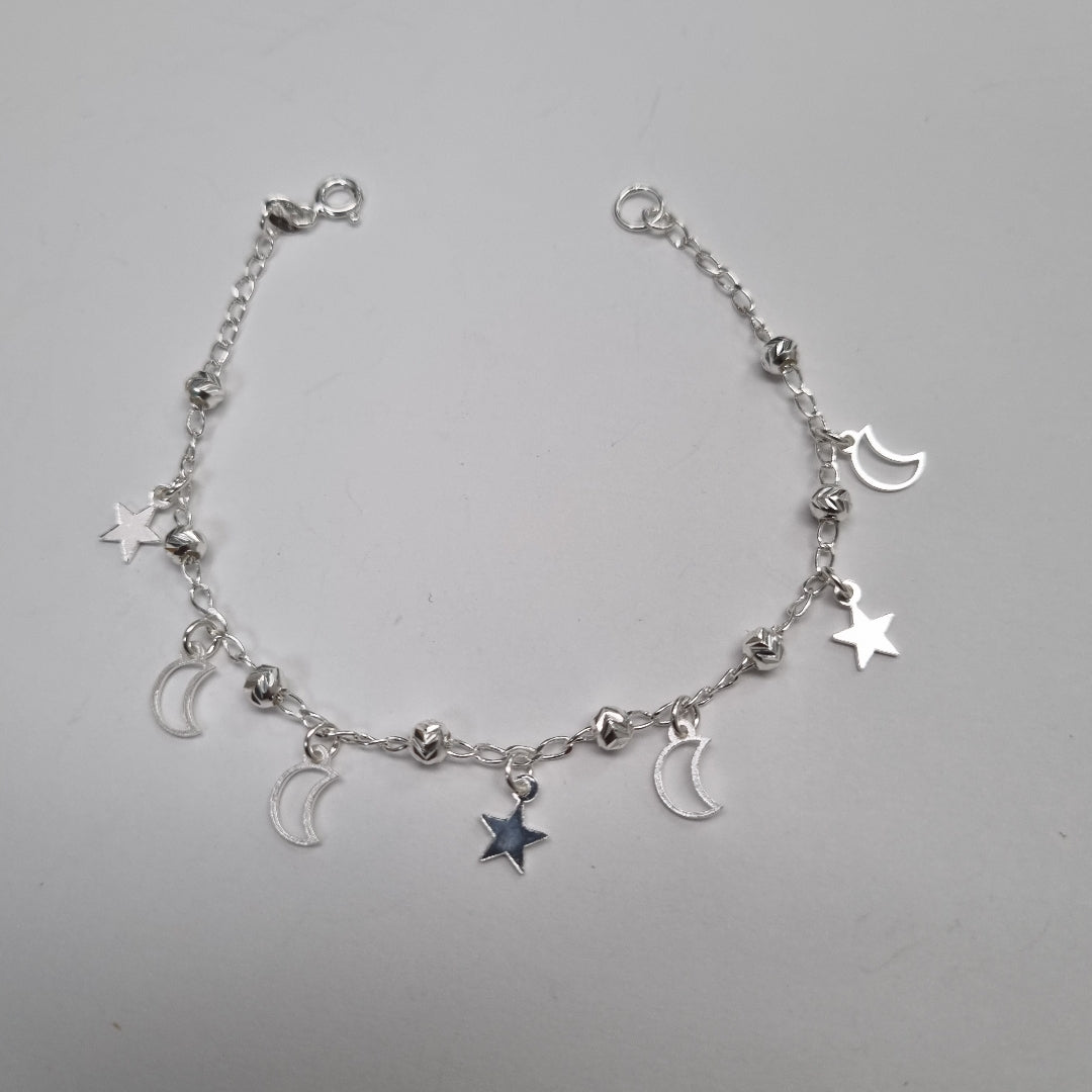 PULSERA TEJIDO TEJIDO ESPECIAL PLATA .925 18 CM 3.1 GR (NUEVO)