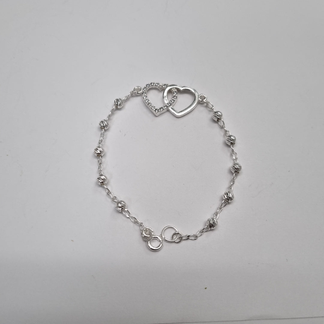 PULSERA TEJIDO TEJIDO ESPECIAL PLATA .925 18 CM 4 GR (NUEVO)