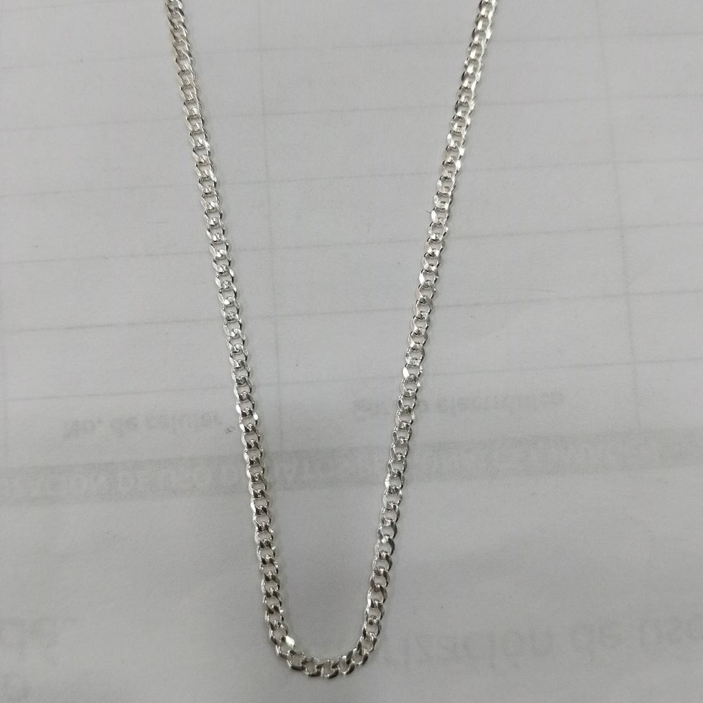 CADENA TEJIDO BARBADO PLATA .925 60 CM 5.6 GR (NUEVO)