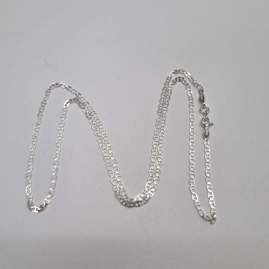 CADENA TEJIDO GUCHI PLATA .925 55 CM 3.3 GR (NUEVO)