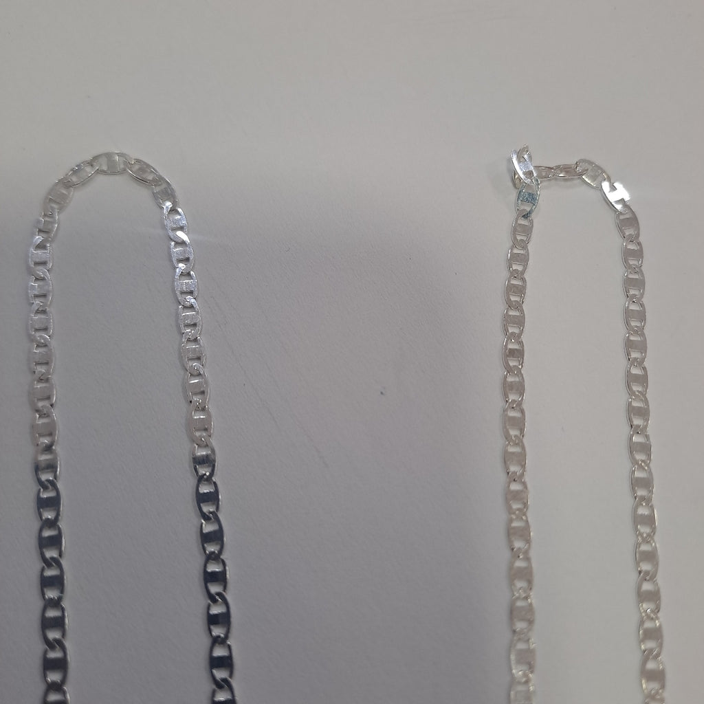 CADENA TEJIDO ESPEJO PLATA .925 60 CM 4.2 GR (NUEVO)