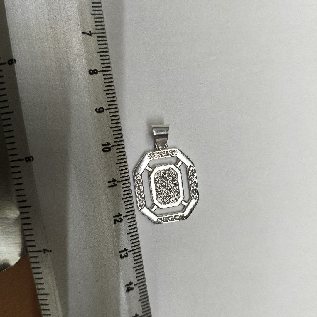 DIJE C/CIRCONIAS PLATA .925 3.4 GR (NUEVO)
