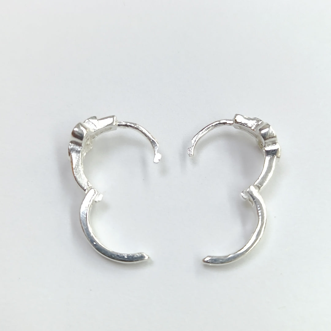 ARRACADAS C/CIRCONIAS PLATA .925 1.9 GR (NUEVO)