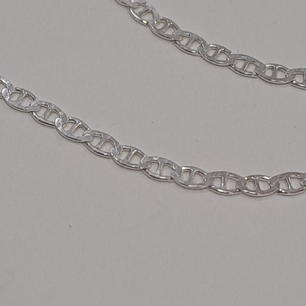 CADENA TEJIDO GUCHI PLATA .925 60 CM 3.8 GR (NUEVO)