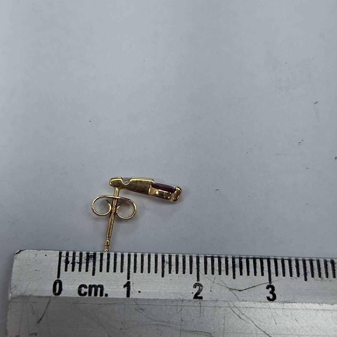 BROQUELES PAR ORO 14 K 0,90 GRMS (SEMINUEVO)