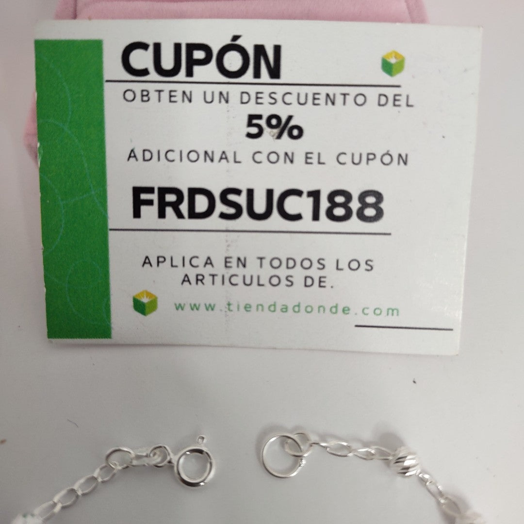 PULSERA TEJIDO TEJIDO ESPECIAL PLATA .925 18 CM 4.1 GR (NUEVO)