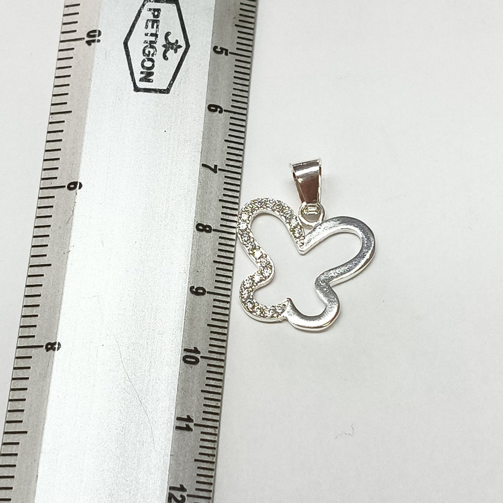 DIJE MARIPOSA C/CIRCONIAS PLATA .925 2.2 GR (NUEVO)