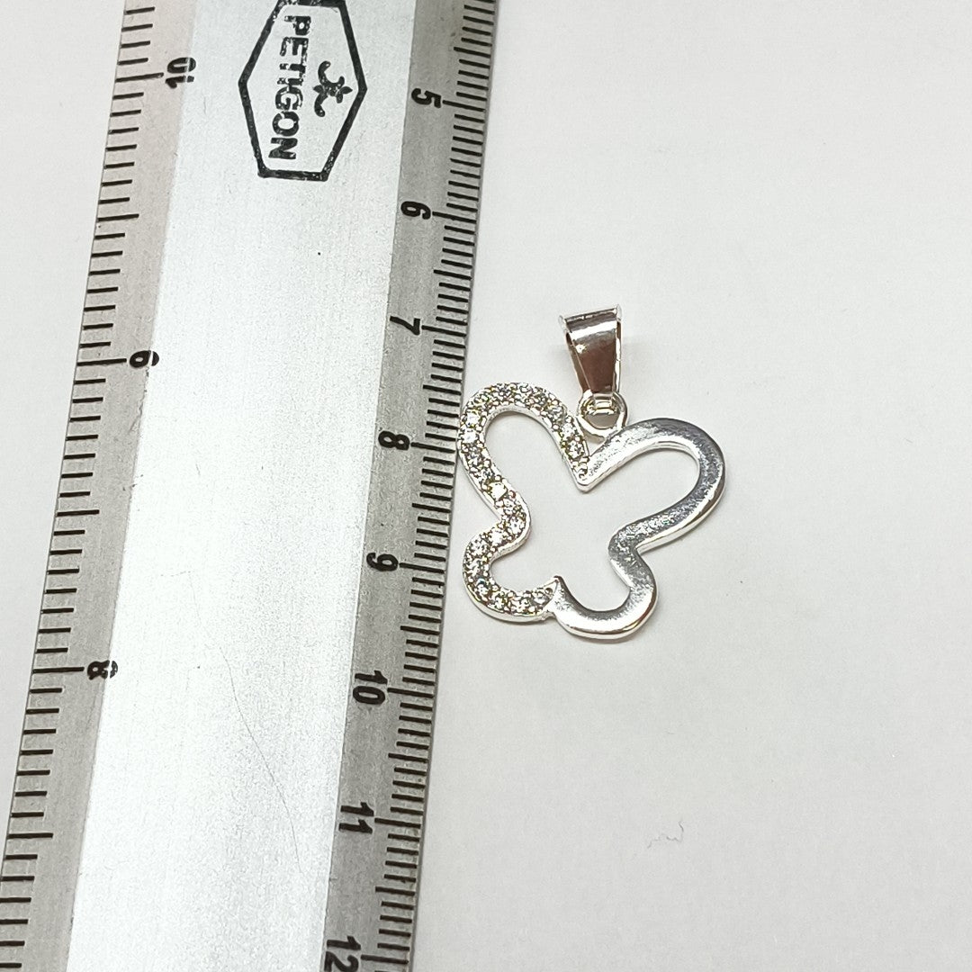 DIJE MARIPOSA C/CIRCONIAS PLATA .925 2.2 GR (NUEVO)