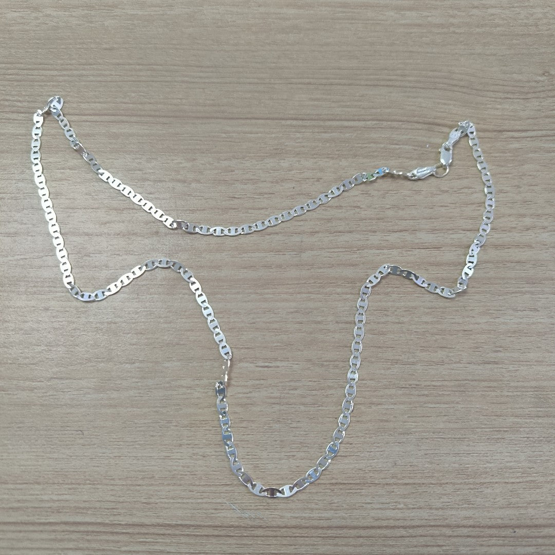 CADENA TEJIDO GUCHI PLATA .925 60 CM 9.2 GR (NUEVO)