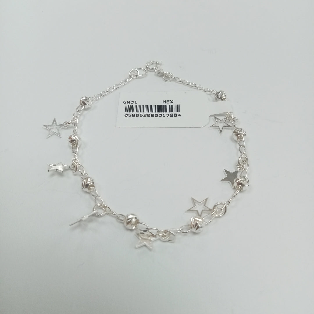 PULSERA TEJIDO ESPECIAL PLATA .925 18 CM 3.1 GR (NUEVO)