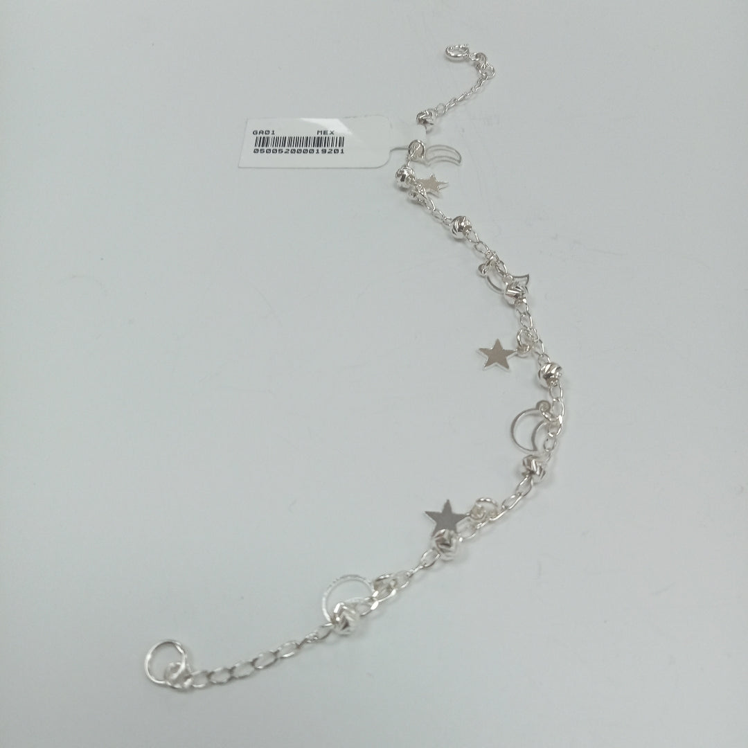 PULSERA TEJIDO TEJIDO ESPECIAL PLATA .925 18 CM 3.1 GR (NUEVO)