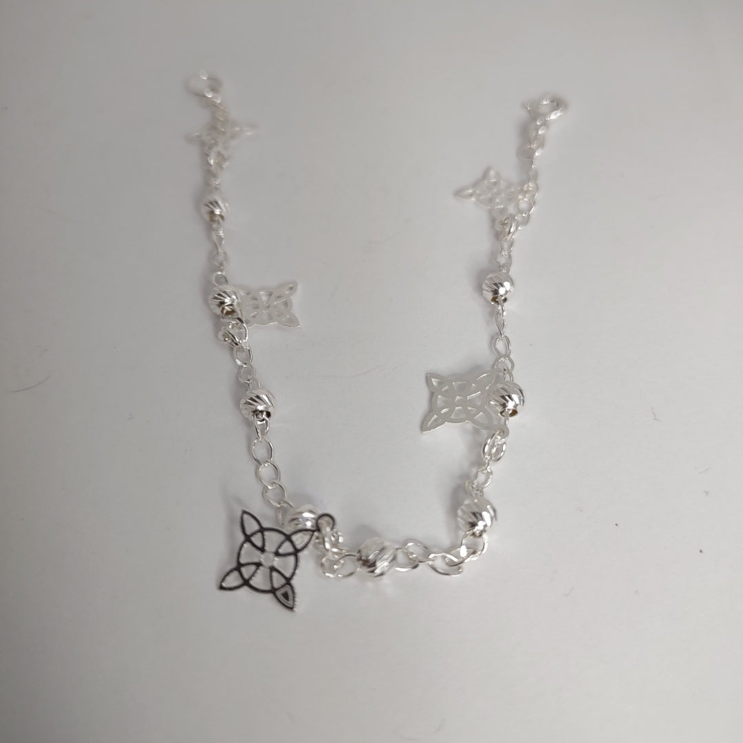 PULSERA TEJIDO ESPECIAL PLATA .925 18 CM 3.1 GR (NUEVO)