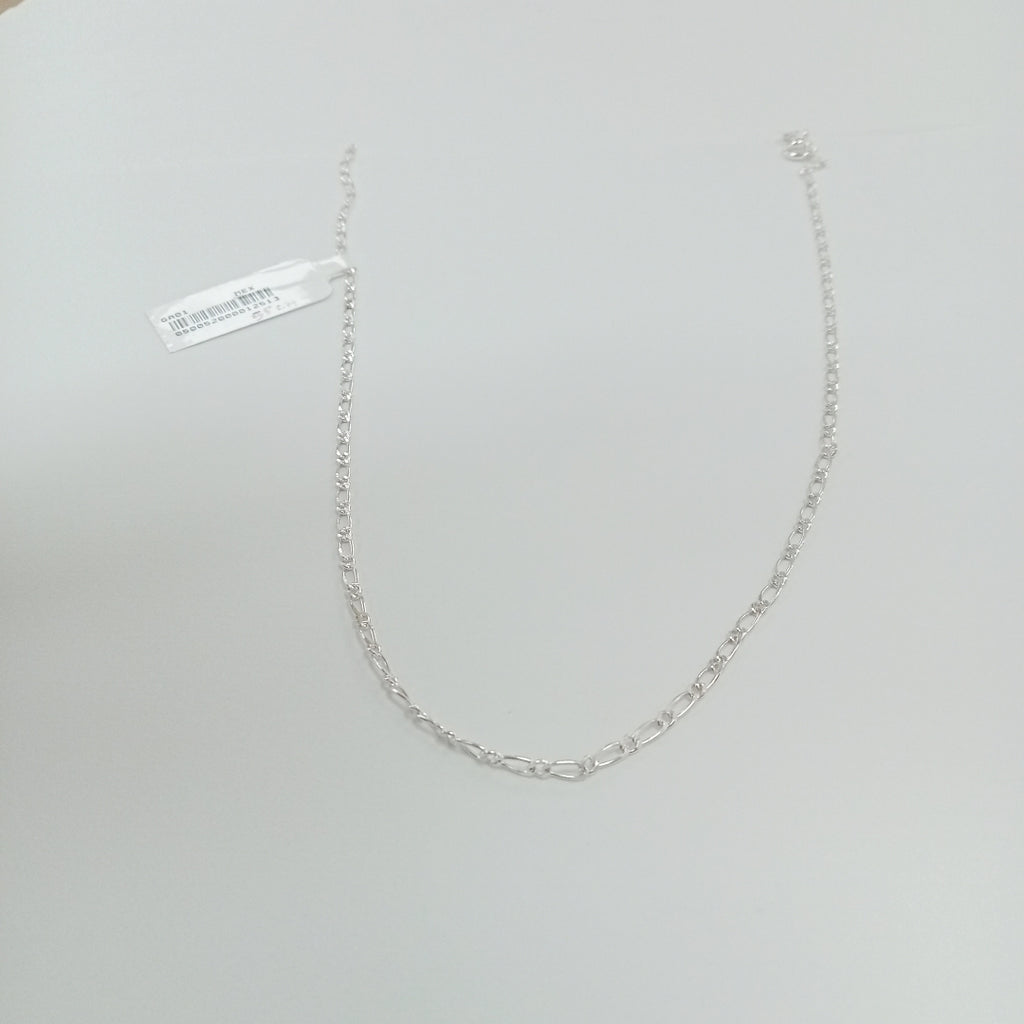 CADENA TEJIDO 1X1 PLATA .925 55 CM 3.3 GR (NUEVO)