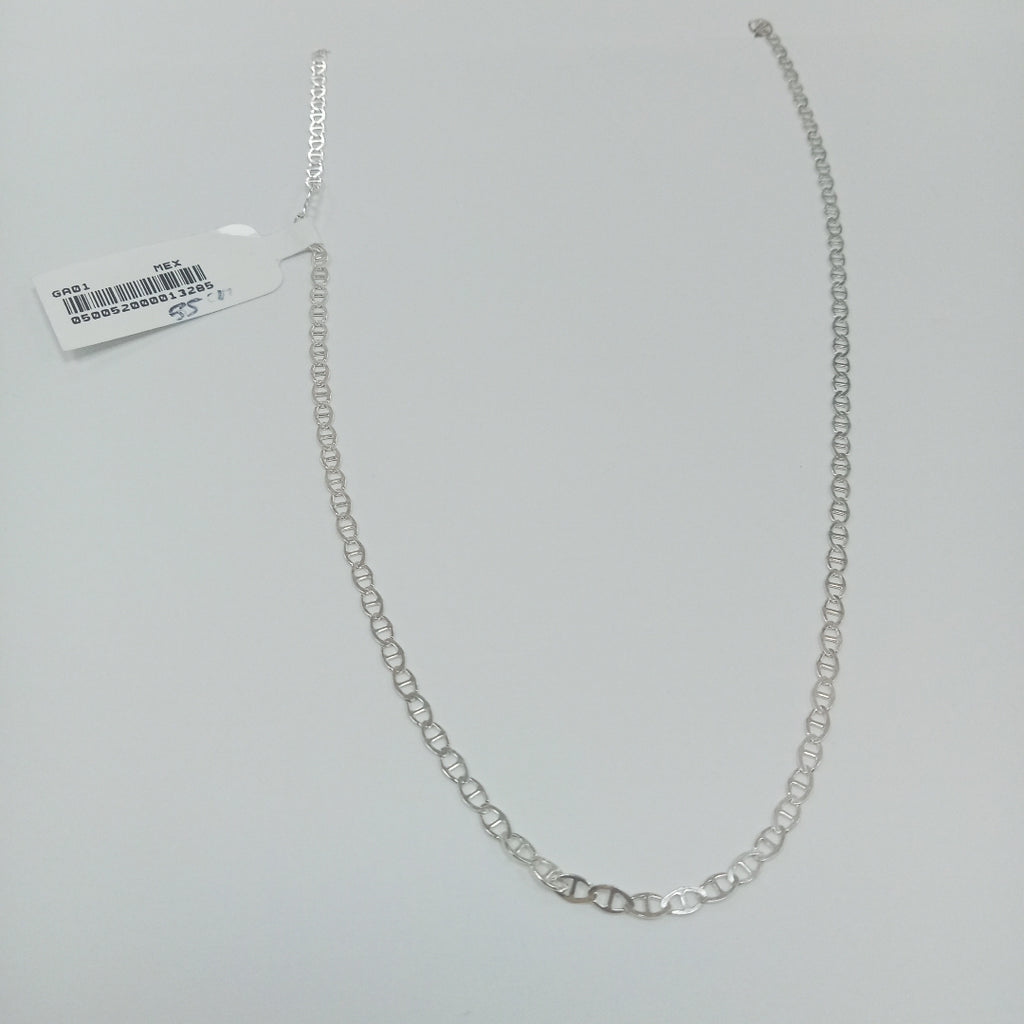 CADENA TEJIDO GUCHI PLATA .925 55 CM 3.2 GR (NUEVO)