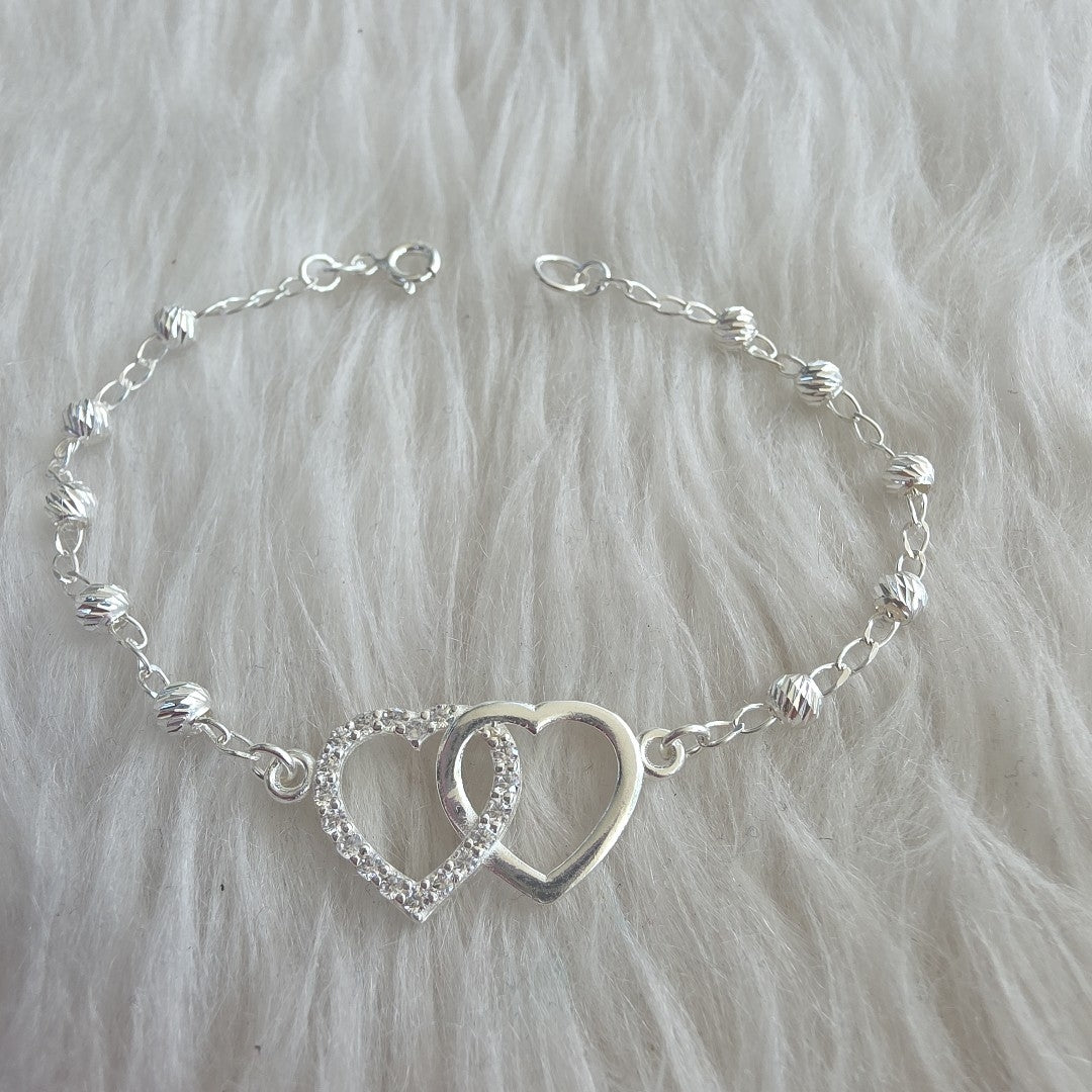 PULSERA TEJIDO TEJIDO ESPECIAL PLATA .925 18 CM 4.1 GR (NUEVO)