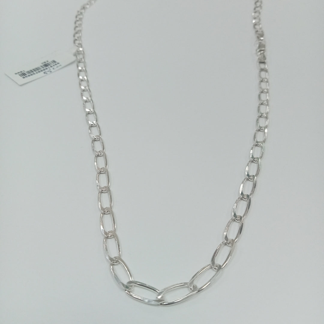 CADENA TEJIDO ESLABONES PLATA .925 55 CM 10 GR (NUEVO)