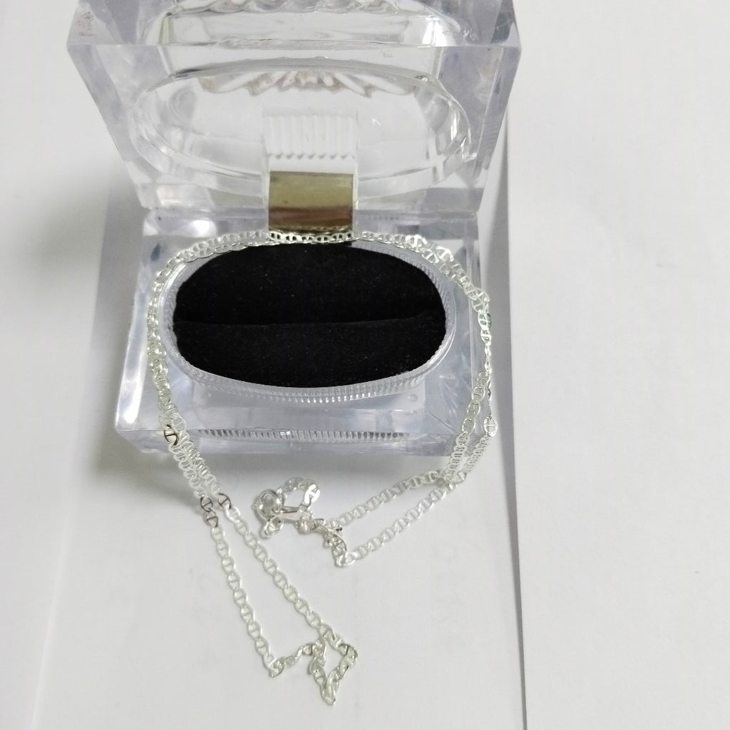 CADENA TEJIDO GUCHI PLATA .925 60 CM 3.7 GR (NUEVO)