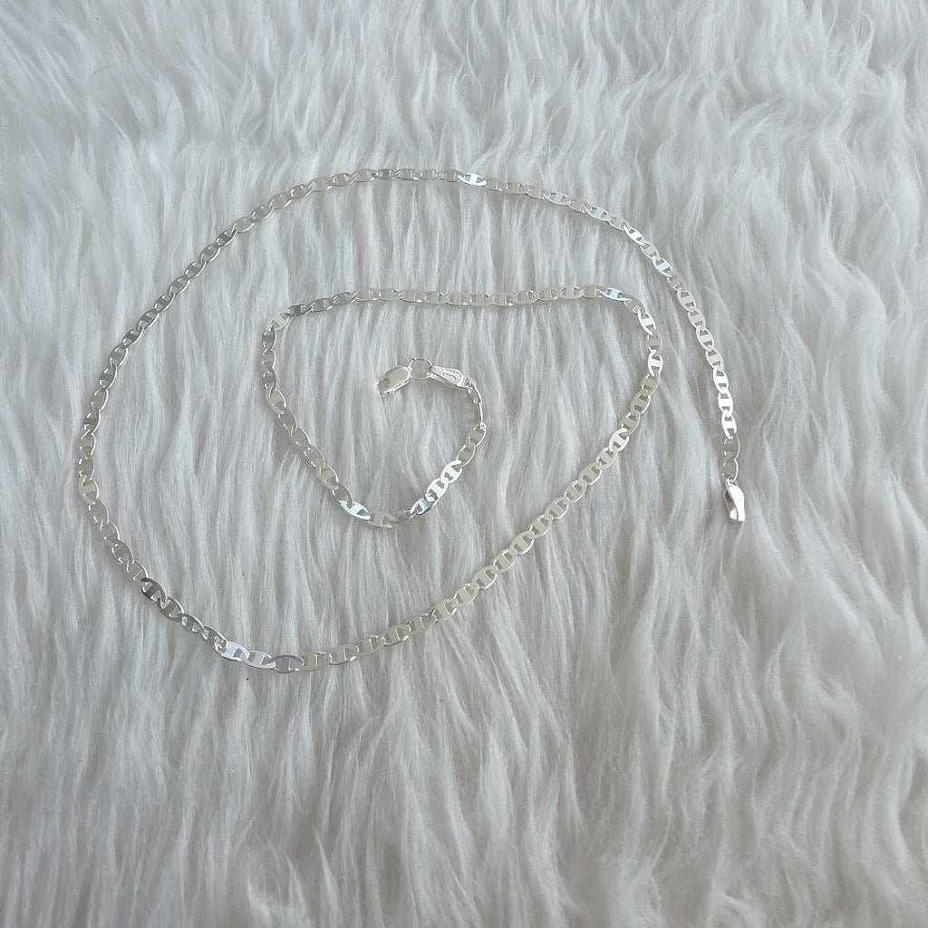 CADENA TEJIDO GUCHI PLATA .925 60 CM 9.1 GR (NUEVO)