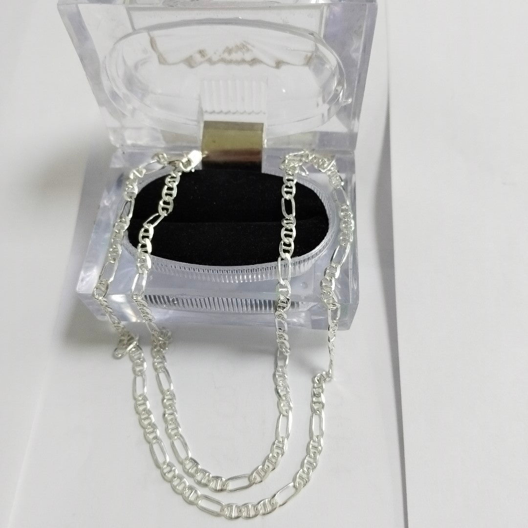 CADENA TEJIDO MARINERO PLATA .925 55 CM 7.9 GR (NUEVO)
