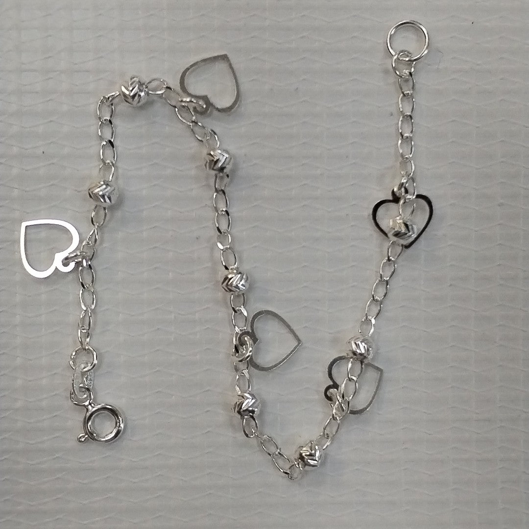 PULSERA TEJIDO ESPECIAL PLATA .925 18 CM 2.7 GR (NUEVO)