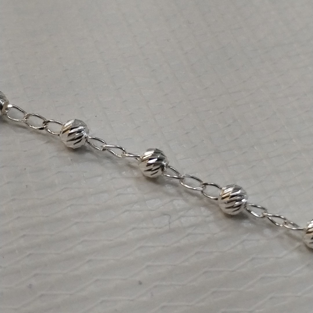 PULSERA TEJIDO TEJIDO ESPECIAL PLATA .925 18 CM 4.1 GR (NUEVO)