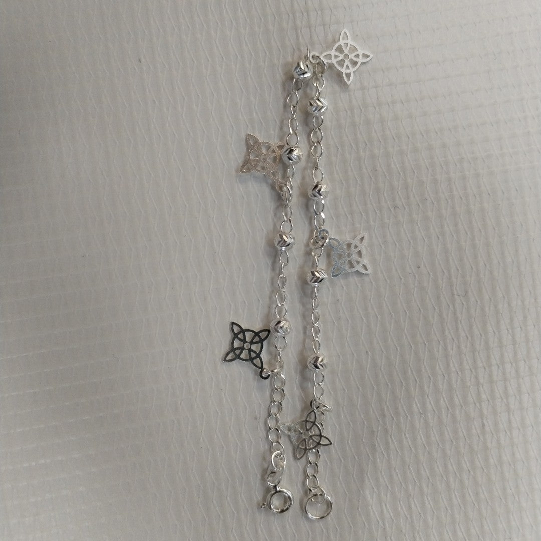 PULSERA TEJIDO ESPECIAL PLATA .925 18 CM 3.1 GR (NUEVO)