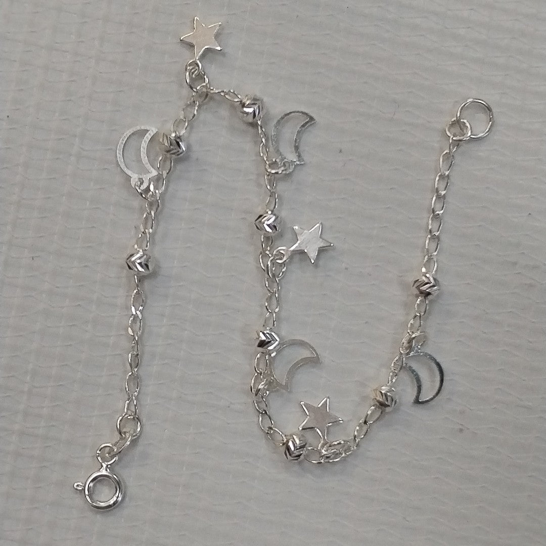 PULSERA TEJIDO TEJIDO ESPECIAL PLATA .925 18 CM 3.1 GR (NUEVO)