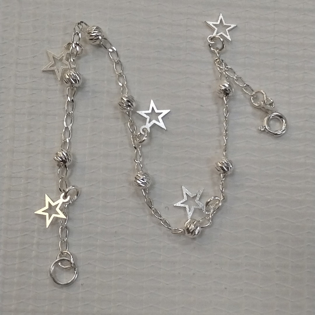 PULSERA TEJIDO ESPECIAL PLATA .925 18 CM 2.7 GR (NUEVO)