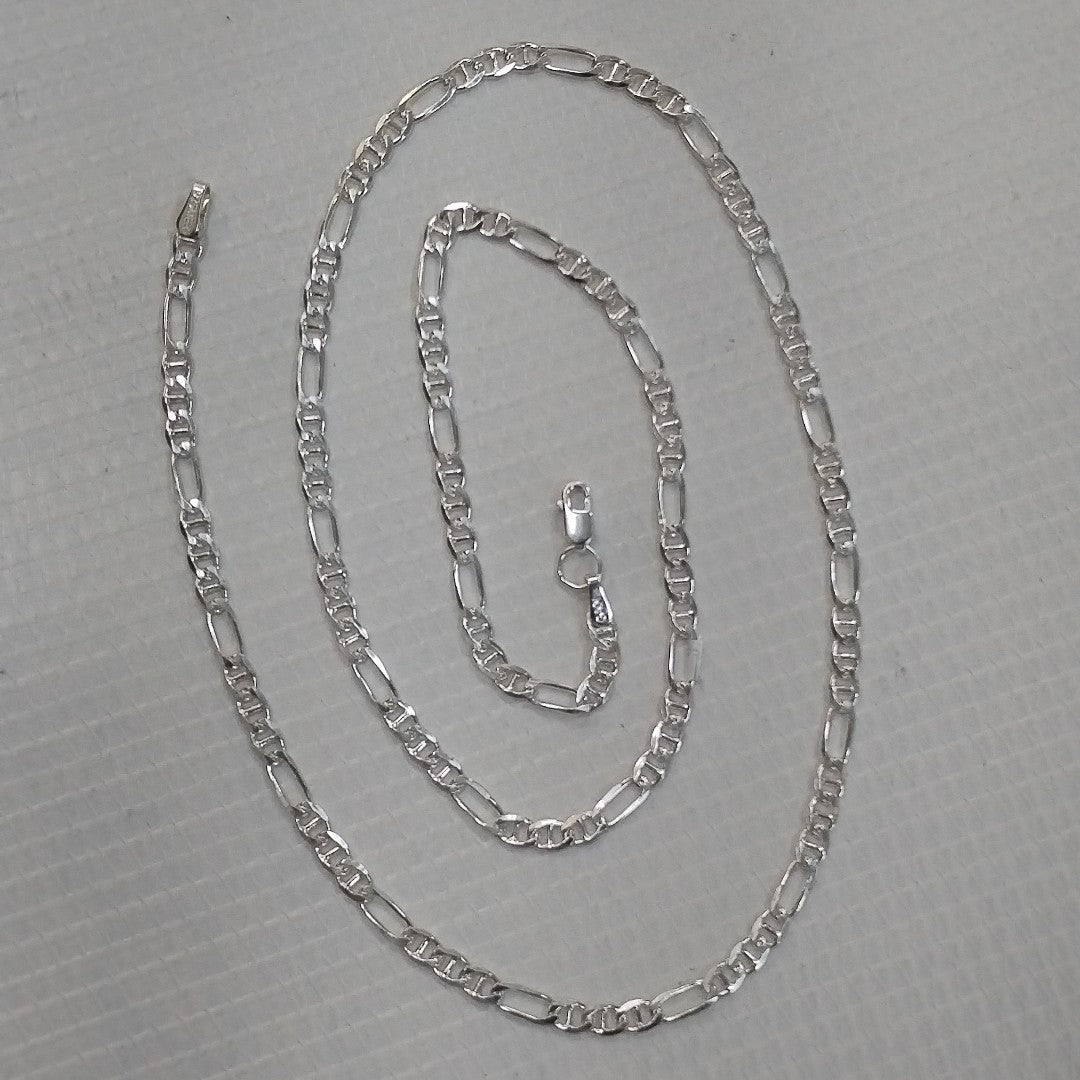 CADENA TEJIDO MARINERO PLATA .925 55 CM 7.9 GR (NUEVO)