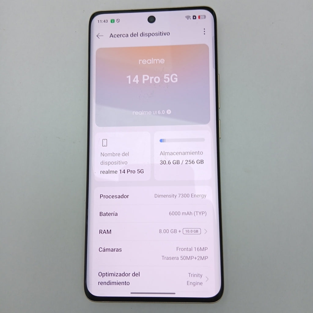CELULAR REALME 14 PRO 5G RMX5056 (2025) 256 GB 8 GB RAM