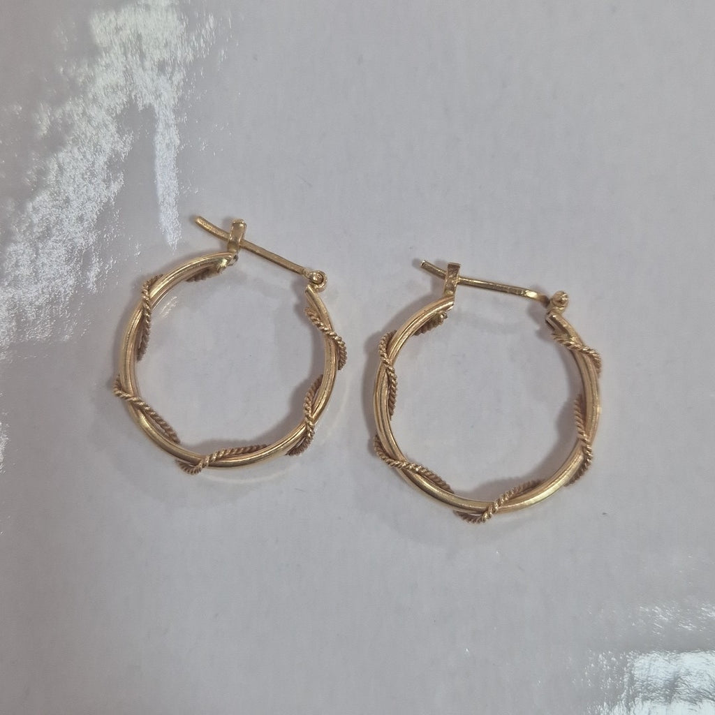 ARRACADAS PAR ORO 14 K 2,80 GRMS (SEMINUEVO)