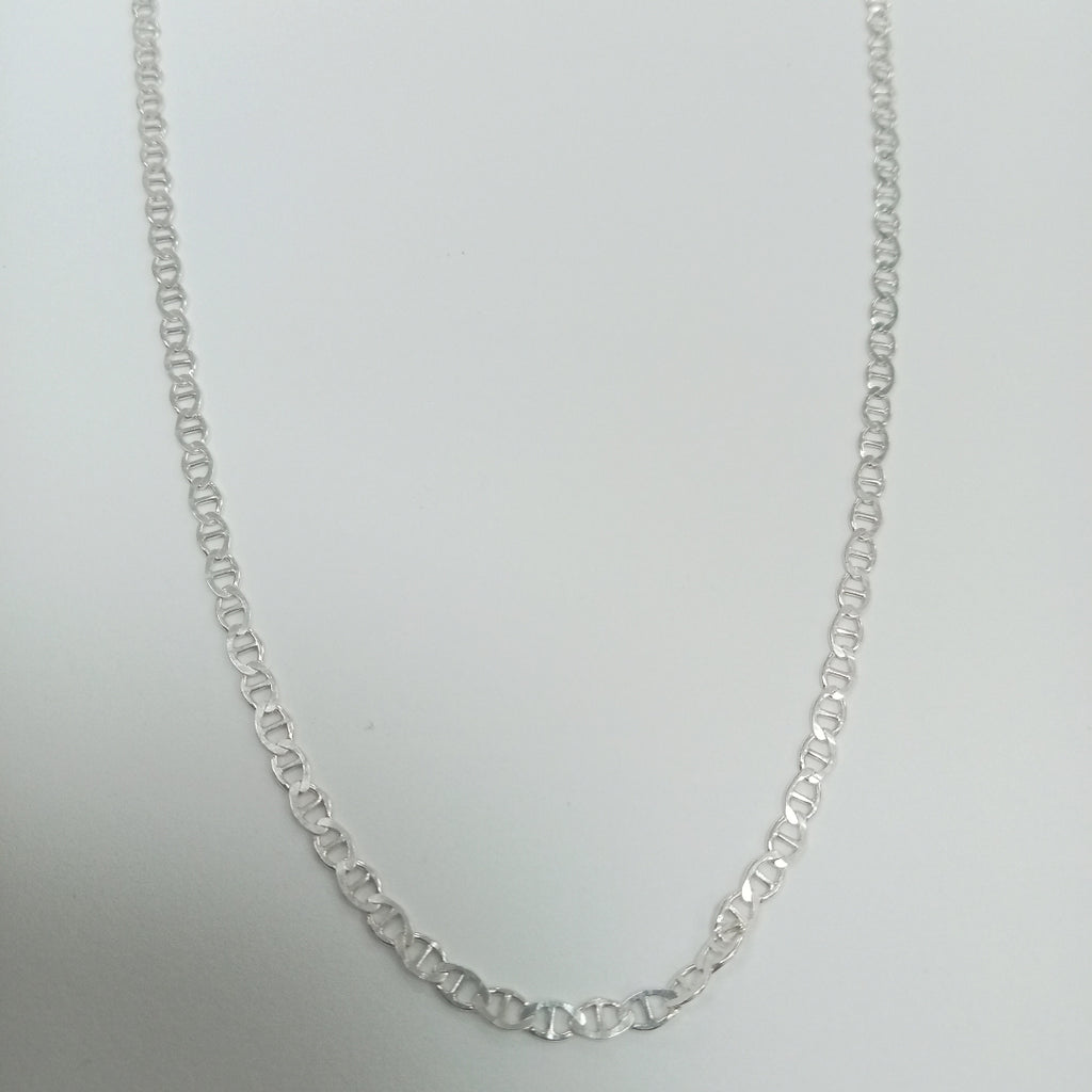 CADENA TEJIDO GUCHI PLATA .925 55 CM 3.5 GR (NUEVO)