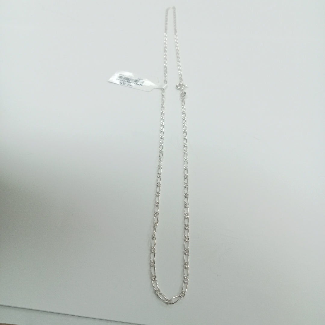 CADENA TEJIDO 1X1 PLATA .925 55 CM 3.2 GR (NUEVO)