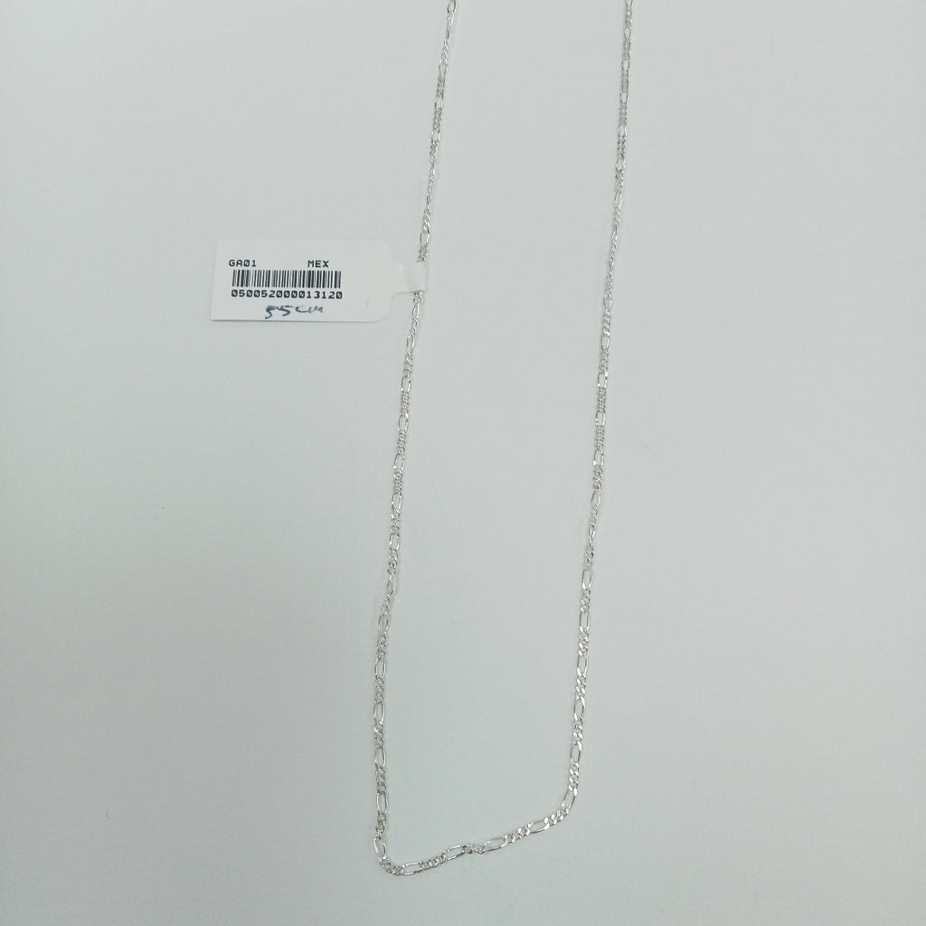 CADENA TEJIDO 3X1 PLATA .925 55 CM 2.3 GR (NUEVO)
