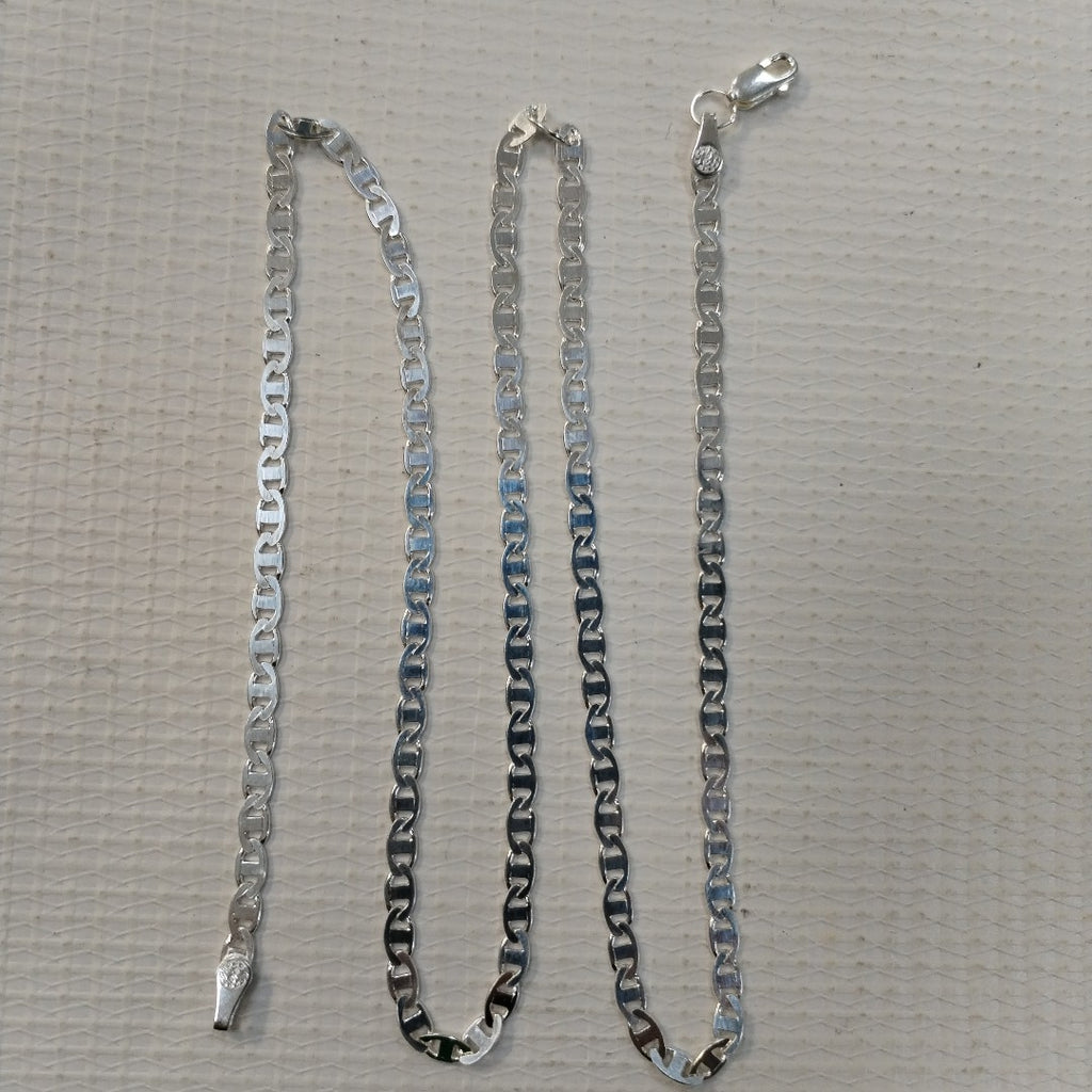 CADENA TEJIDO GUCHI PLATA .925 55 CM 9.1 GR (NUEVO)