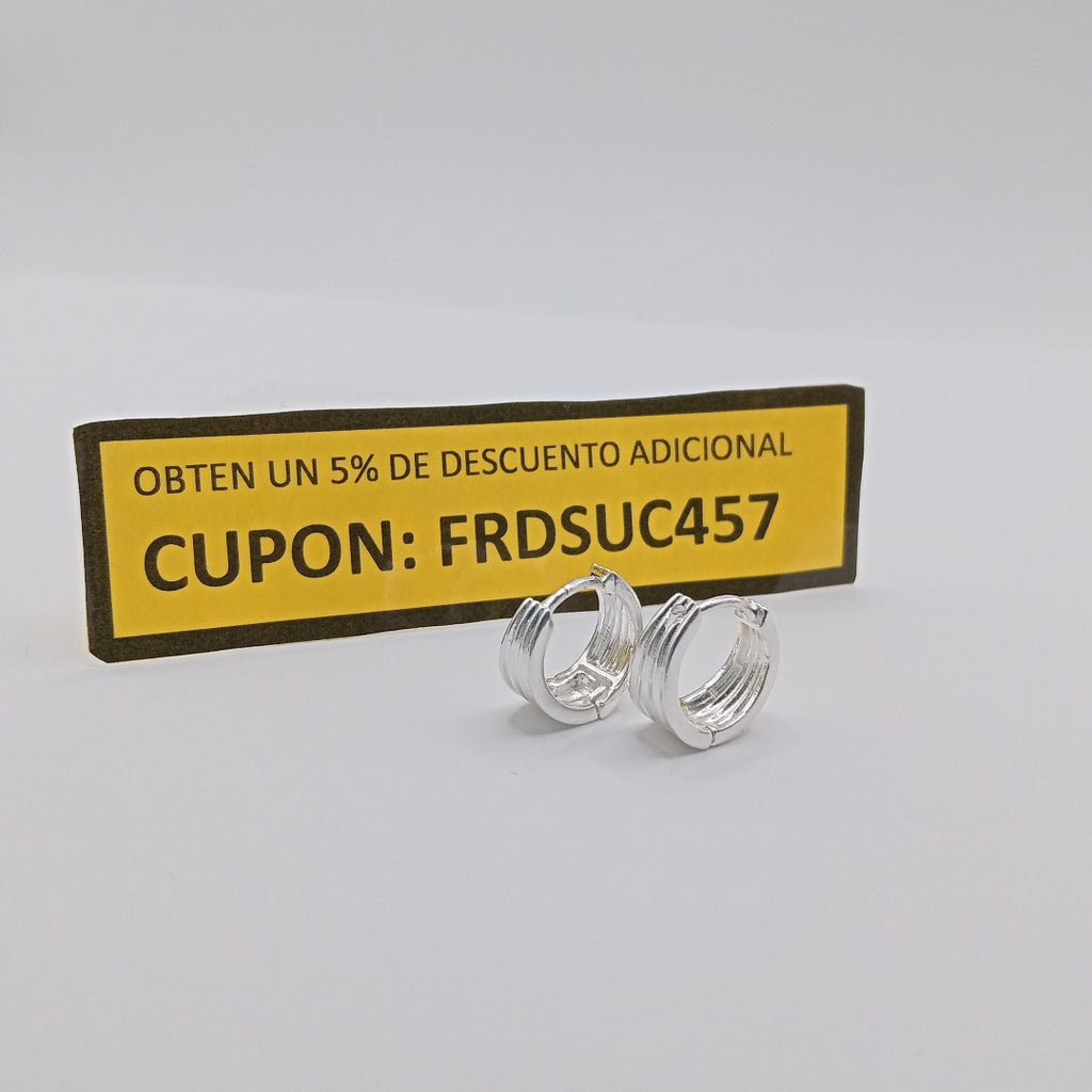 ARRACADAS PLATA .925 3.1 GR (NUEVO)