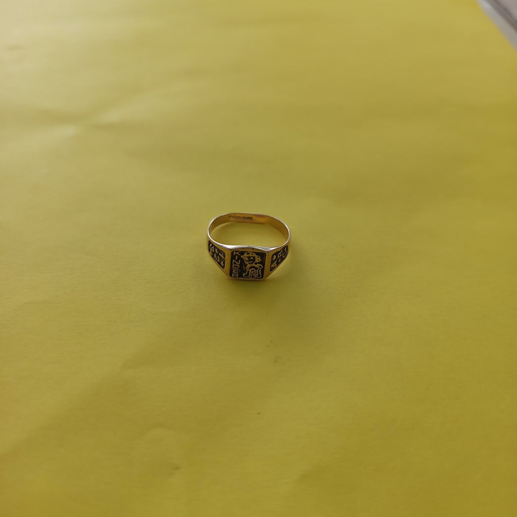 ANILLO DE GRADUACIÓN ORO 10 K 1,50 GRMS (SEMINUEVO)