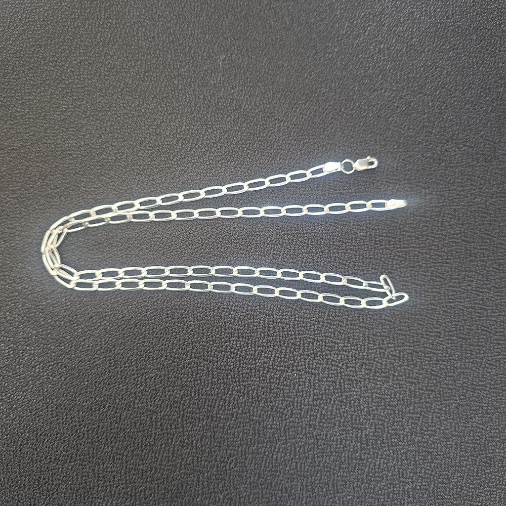 CADENA TEJIDO ESLABONES PLATA .925 55 CM 9.7 GR (NUEVO)