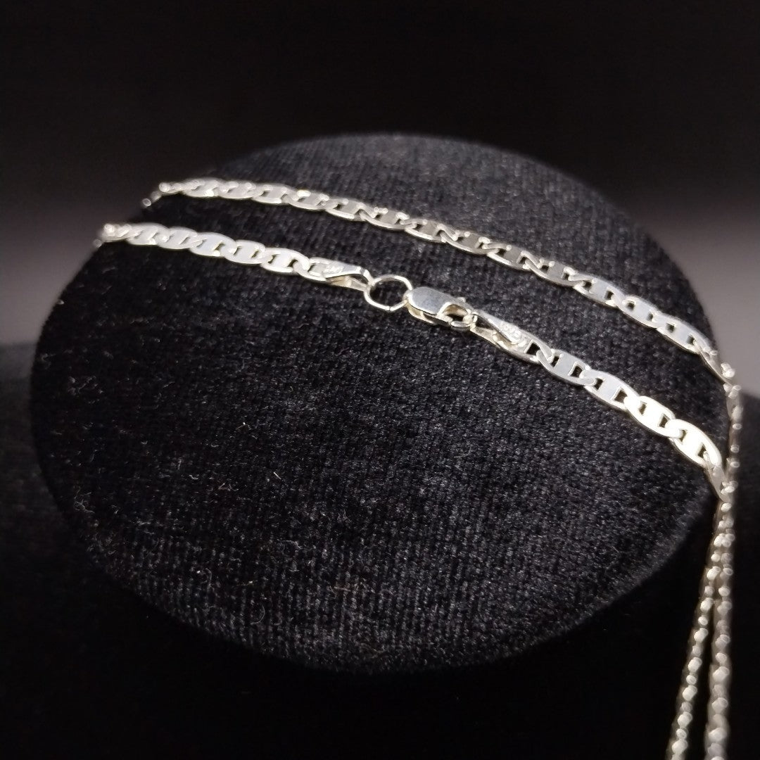 CADENA TEJIDO GUCHI PLATA .925 60 CM 9 GR (NUEVO)